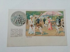 Cartolina Esposizione nazionale allevamento Cani animali Corriere della Sera