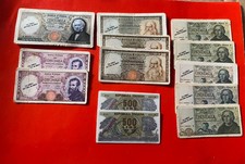 32 Fiche vintage mini banconote in Lire , in cartoncino rigido