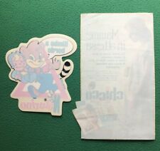  VETROFANIA VINTAGE  MAMME IN ATTESA CHICCO E BIMBO A BORDO NATURINO