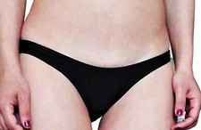 Costume Bagno Perizoma Solo Slip Adulti Donna Nero Mare I.23568