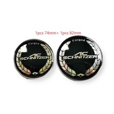 Per 1 pezzo 82 mm + 1 pezzo 74 mm BMW AC Schnitzer logo anteriore posteriore emblemi e ornamenti