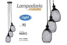 LAMPADARIO SOSPESO IN METALLO