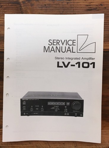 Luxman 101 amplificatore - luxman, lv-101