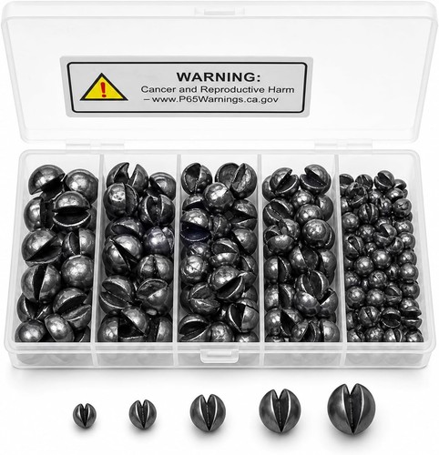 100 150pcs pesi pesca split - pesi,