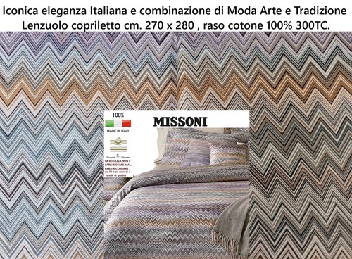 Missoni lenzuolo copriletto - missoni,