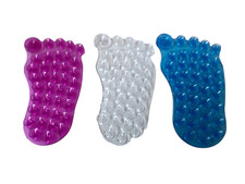 3 SILICONE FOOT SOAP DISH