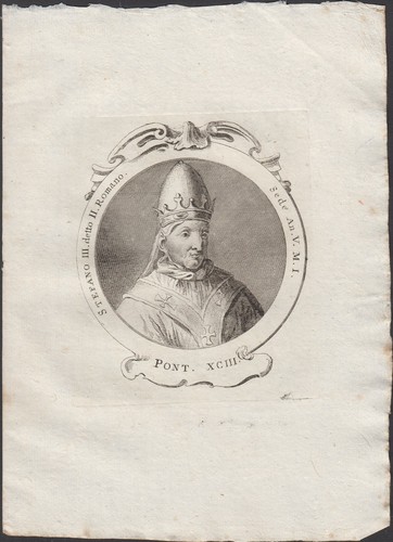 Stampa incisione papa - stampa,