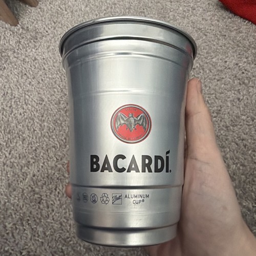New bacardi aluminum cup - new,