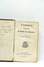 LIVRE ANCIEN VESPÉRAL NOTÉ