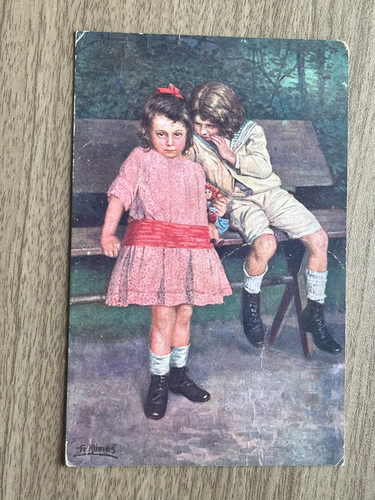 Cartolina epoca arte 1916 - arte,