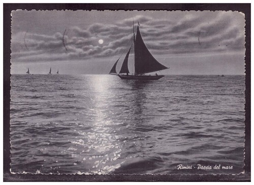 Cartolina poesia dal - cartolina, mare