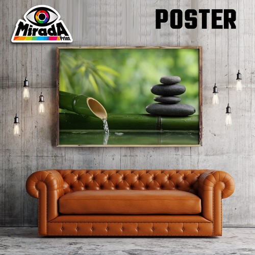 Poster meditazione pietre zen - meditazione,