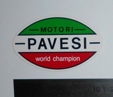 ADESIVO STICKER VINTAGE AUTOCOLLANT AUFKLEBER KART TUNING PAVESI CHAMPION