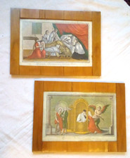 coppia di cornici Biedermeier