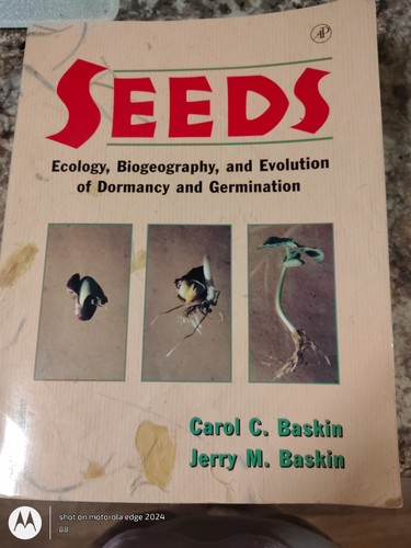 Seeds ecology biogeography - :, ecology,