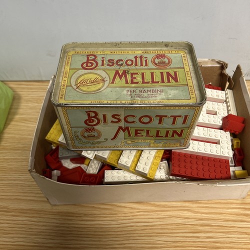 Vintage scatola latta biscotti - vintage,