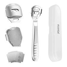 Econtal Tagliacalli Togli Calli Lima e Raspa per Piedi Rimuovi Duroni Pelle