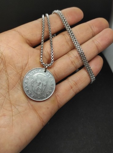 Collana con moneta - moneta, 100