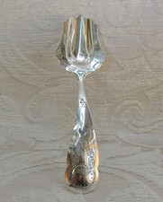 Antico cucchiaio caddy olandese .830 argento 1877