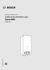 Manuale installazione e uso utente scalda acqua gas BOSCH Therm 4000