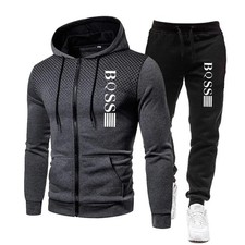 Set abbigliamento sportivo uomo tuta jogging abbigliamento sportivo casual tuta palestra felpa tuta calda