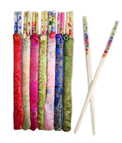 Bacchette cinesi decorate - , in