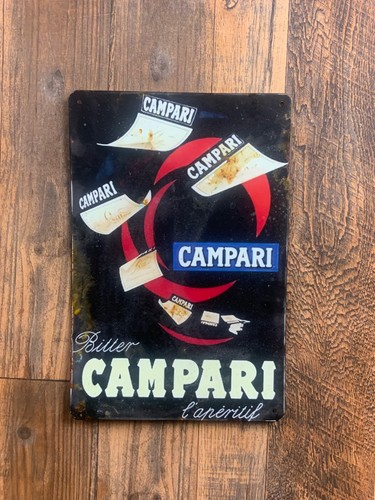 Insegna metallo campari - metallo,,