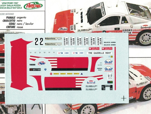 Decal lancia rallye 037 - rallye,