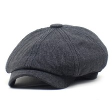 Uomo Coppola Cappello Panettiere Gatsby Cabbie Cotone Basco Piatto Casual Retro