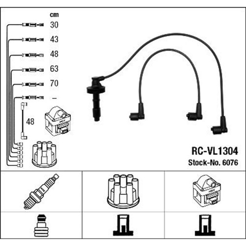 Kit cavi accensione ngk - kit, per