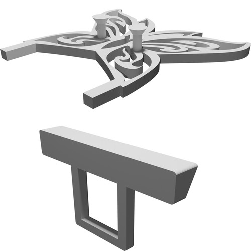 Espositore supporto farfalla - espositore,