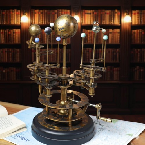Modello orrery ottone - orrery, vintage