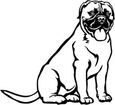 Adesivo Bullmastiff - adesivo