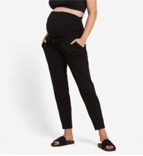 PANTALONI PREMAMAN tipo YOGA, REGULAR, NERI, TAGLIA XL, GRAVIDANZA, DECATHLON 