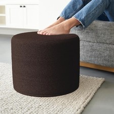 Beautiful Boucle Pouf Ottoman