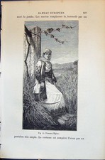 Stampa antica costume donna