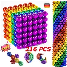 XXL - 5mm Magneti Antistress Antistress Antistress Colorati - 216 Pezzi - PROMOZIONE NATALE