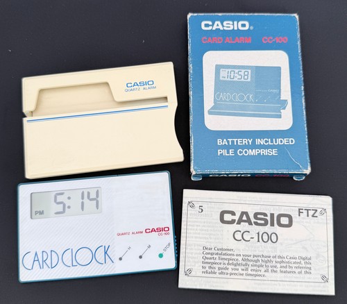 Casio 100 vintage card - casio,