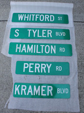 AEROSMITH STREET SIGNS Steven Tyler Joe Perry WHITFORD HAMILTON KRAMER Dream On
