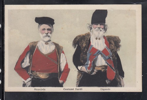 Cartolina costumi sardi - cartolina,
