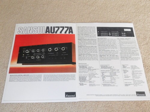 Sansui 777a brochure - au-777a,