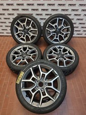 5 Cerchi In Lega Originali Fiat 500x 18 Pollici Pneumatici Estivi 225 45 18 95y