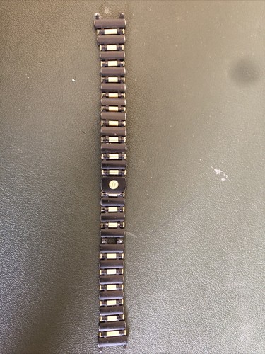 Bulova bracciale nero giallo - nero,