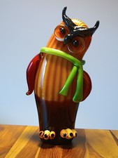Gufo In Vetro artistico