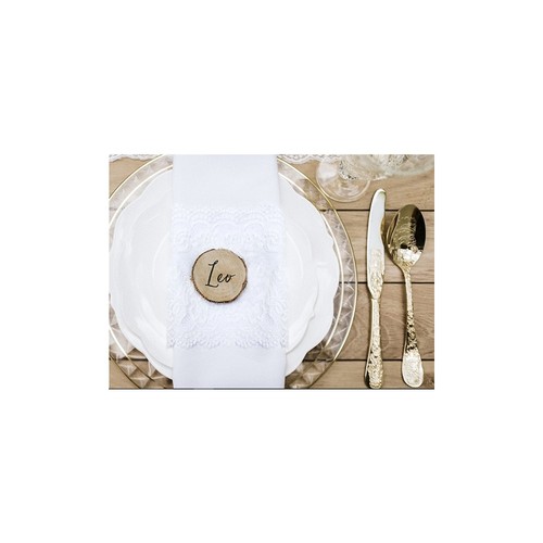 Segnaposto tondo legno - segnaposto,