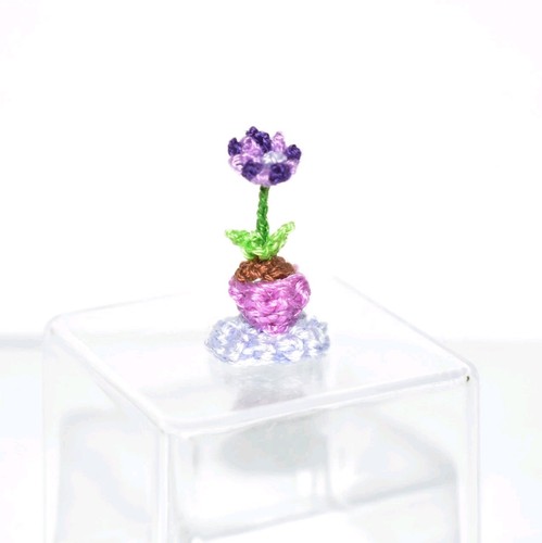 Miniatura fiore all uncinetto - fiore, all'uncinetto