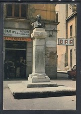 Cartolina Riesi Piazza Senatore D'Antona Bar Rindone ANIMATA UD13