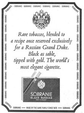 1965 Advert SOBRANIE 'Black