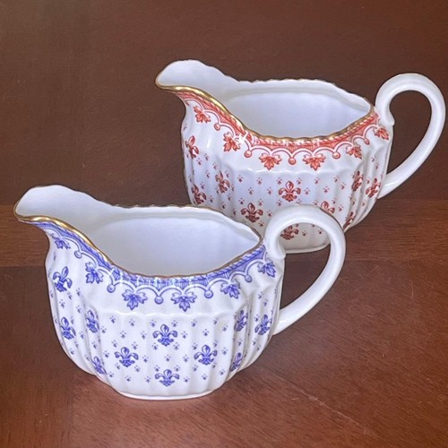 Spode fleur lis creamer set - fleur-de-lis,