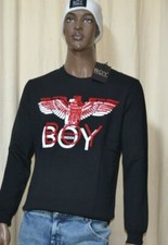 Felpa Boy London,nera CON LOGO